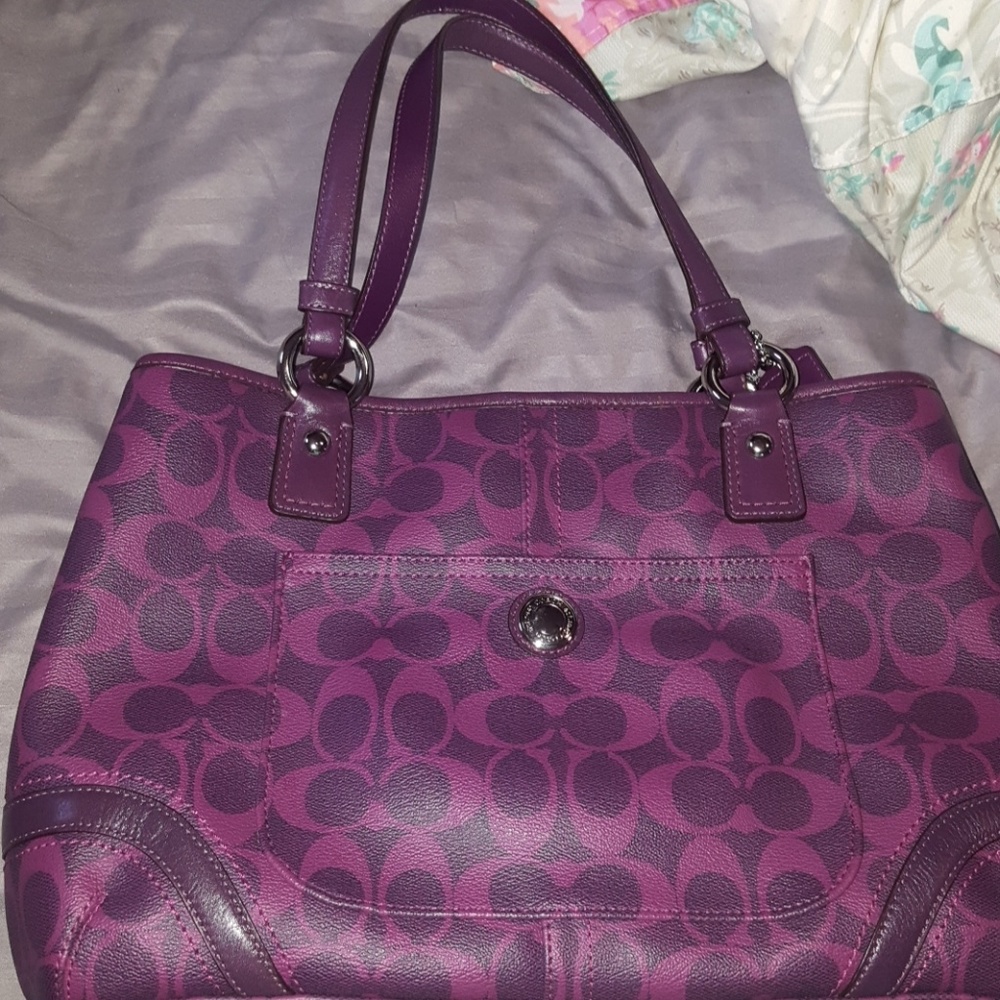 Coach purple purse